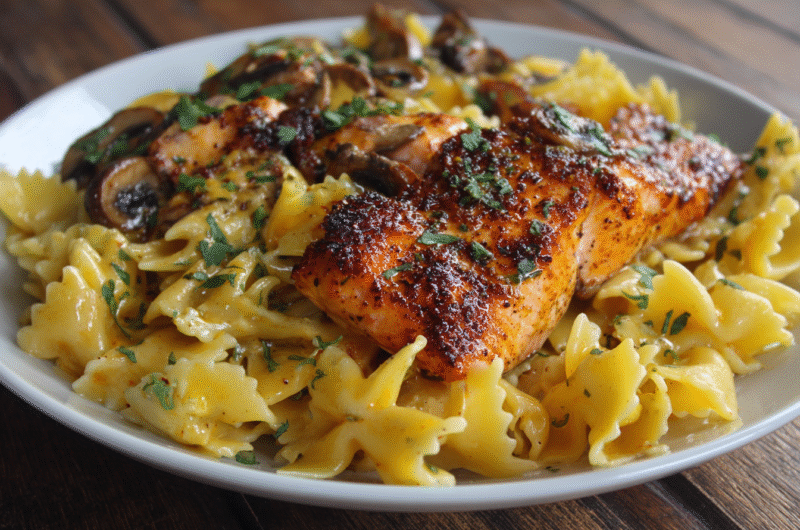 Spicy Cajun Salmon Pasta Recipe