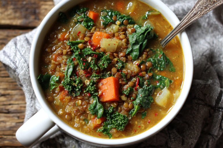 Hearty Lentil and Kale Soup Recipe for Chilly Days