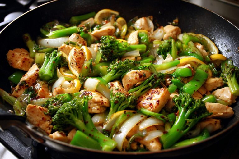 Low-Calorie Lemon Chicken Stir-fry Recipe