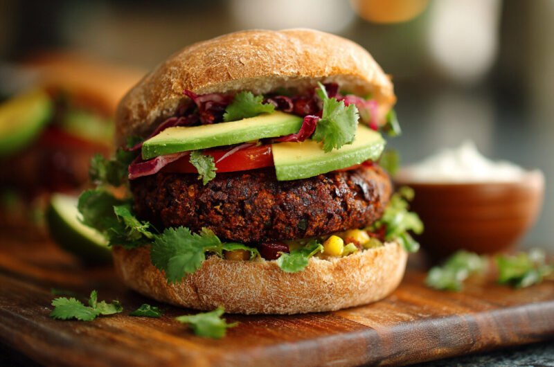 Healthy Chipotle Black Bean Burgers for a Quick Dinner