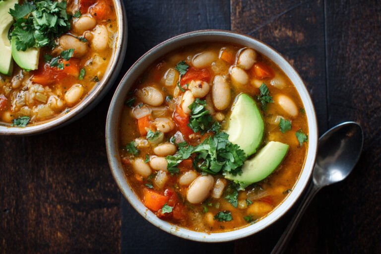 Smoky Vegan White Bean Chili Recipe
