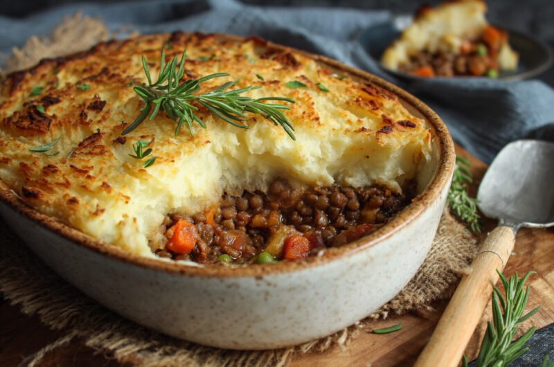 Meat-Lover Approved Vegan Lentil Shepherd's Pie