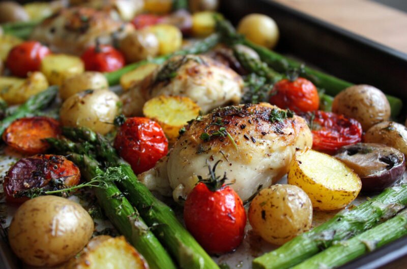 Delicious One-Pan Chicken and Veggie Bake Recipe