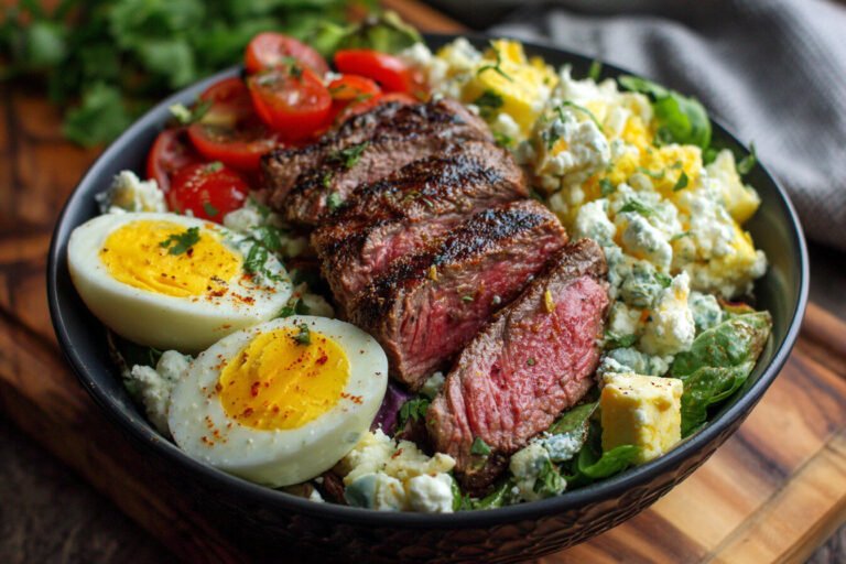 Keto Steak and Egg Power Salad in Just 20 Minutes