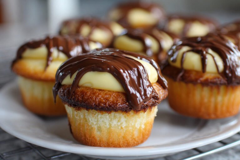 Easy Boston Cream Pie Cupcakes Recipe to Try