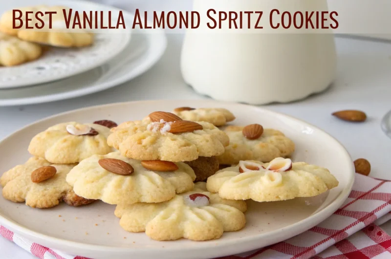 Best Vanilla Almond Spritz Cookies: Bakery-Soft, Zero Fuss