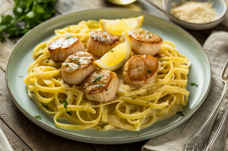 Lemon Garlic Scallop Linguine – A Luxurious 30-Minute Meal
