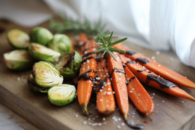 Balsamic Glazed Carrots and Brussels – A Delicious Side Dish