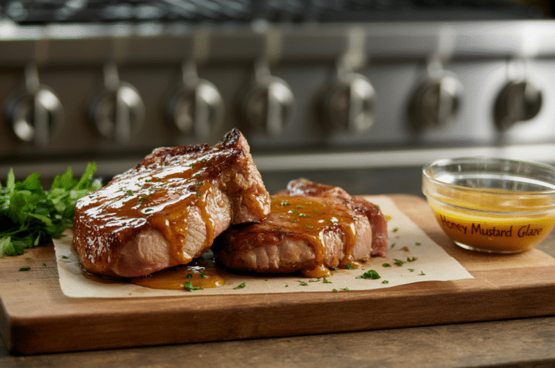Honey Mustard Glazed Pork Chops – Sweet, Tangy, and Juicy