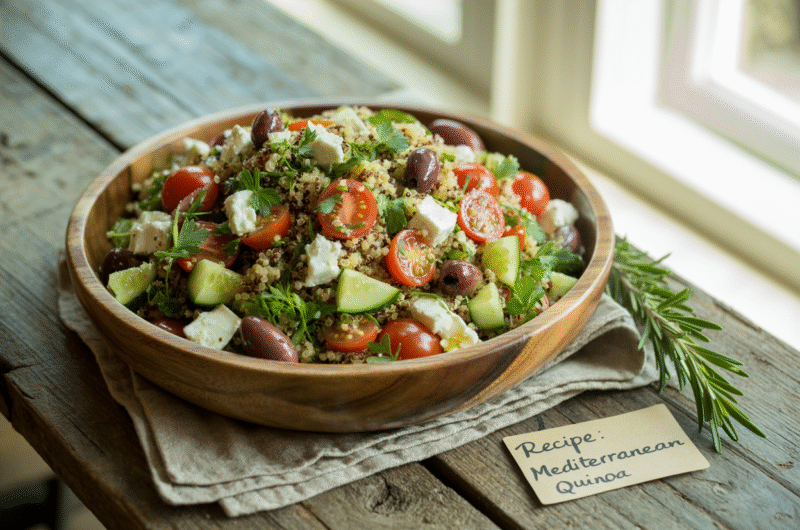 Mediterranean Quinoa Salad: The Only Lunch Recipe You’ll Ever Need