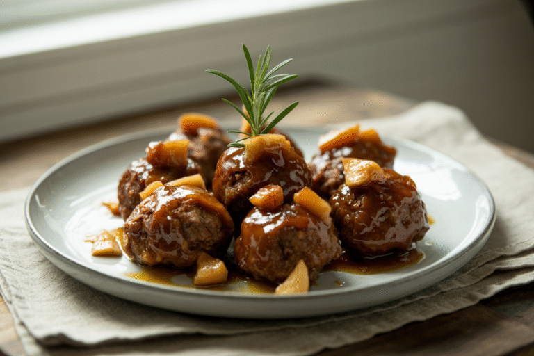 Pork & Apple Glazed Meatballs: The Sweet-Savory Game Changer
