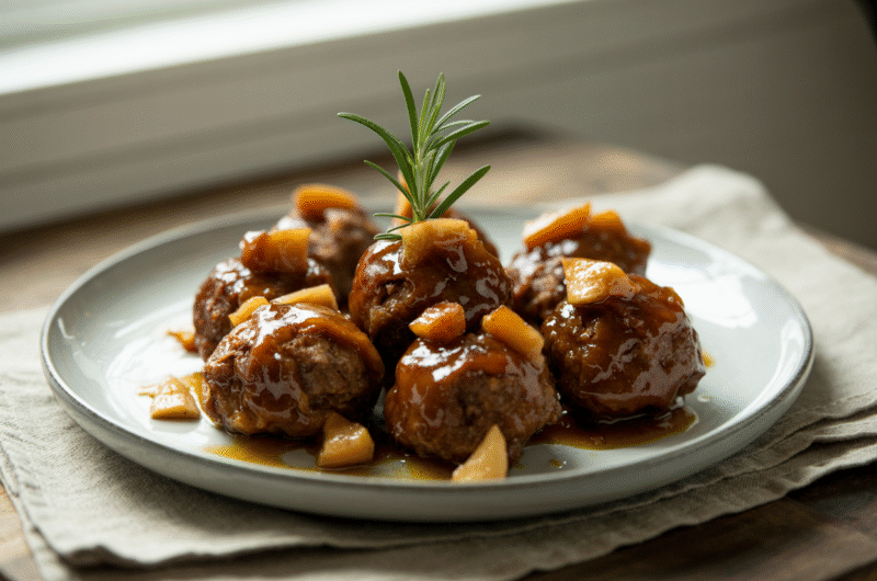 Pork & Apple Glazed Meatballs: The Sweet-Savory Game Changer
