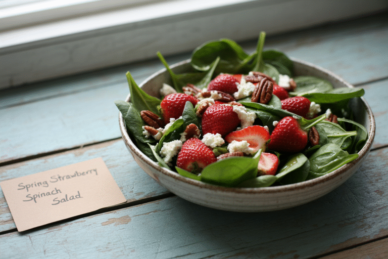 Spring Strawberry Spinach Salad – Fresh & Healthy Delight