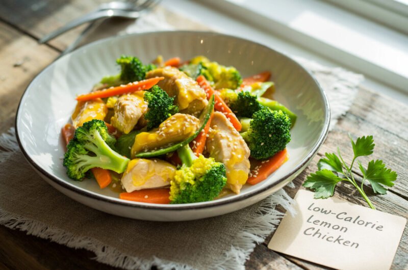 Low-Calorie Lemon Chicken Stir-fry Recipe