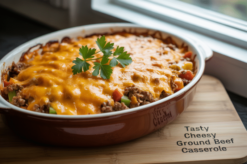 Cheesy Ground Beef Casserole Recipe for Busy Weeknights