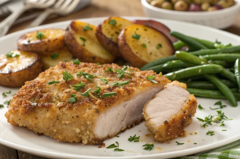 Baked Parmesan Crusted Pork Chops