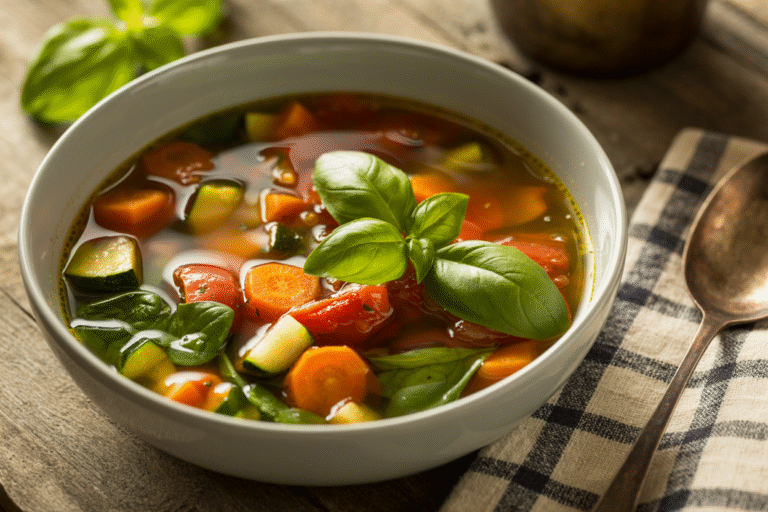 Healthy Garden Vegetable Soup Recipe