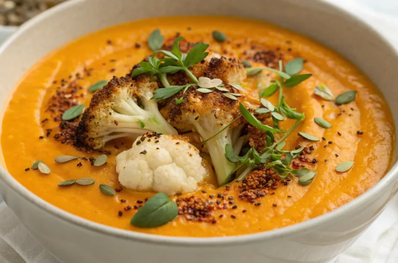 Roasted Cauliflower Soup (Low-Cal): Creamy Comfort Without the Guilt
