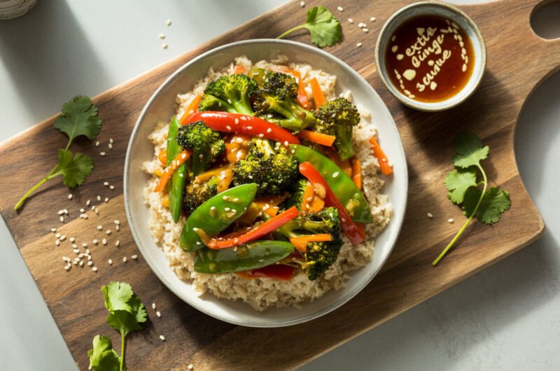 Quick Veggie Stir Fry with Rice – 15-Min Dinner Idea!