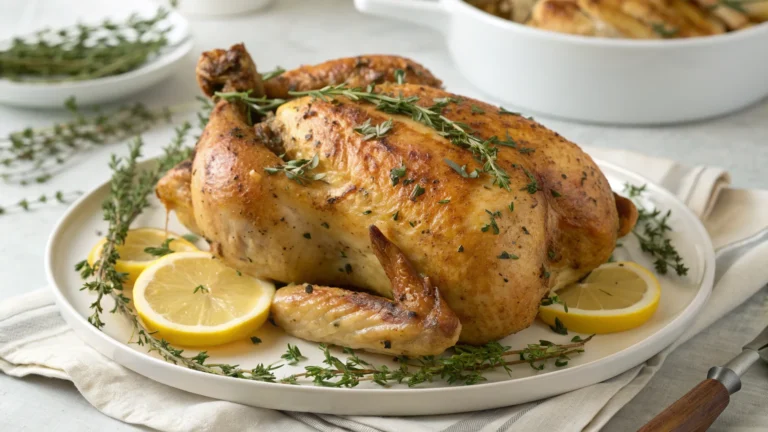 Herb Butter Slow Cooker Roast Chicken – Set It, Forget It, Devour It