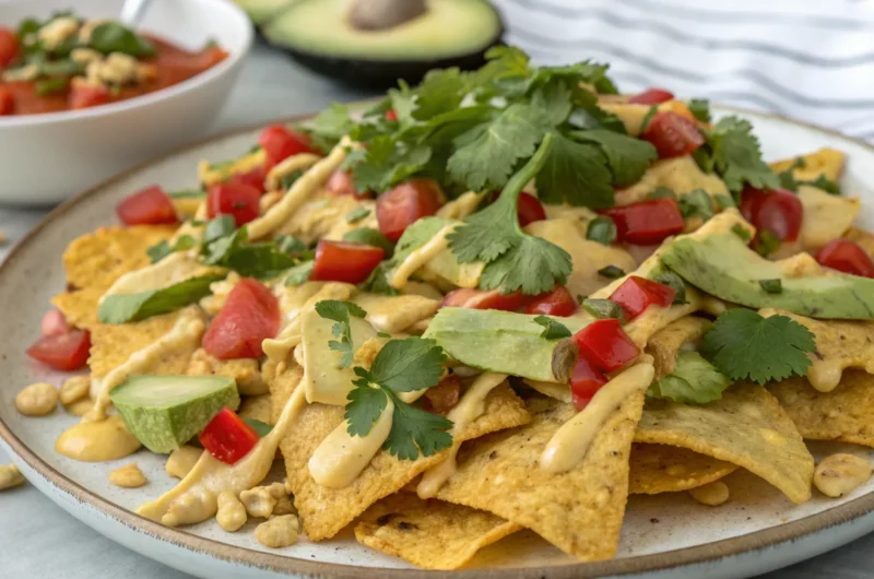 Party Vegan Nachos with Cashew Cheese: Crowd-Pleaser You’ll Crush