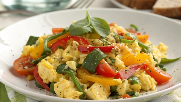 Protein-Packed Egg Scramble with Veggies: Your 10-Min Morning Muscle Meal