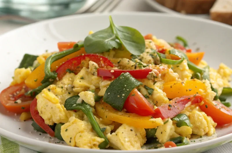 Protein-Packed Egg Scramble with Veggies: Your 10-Min Morning Muscle Meal