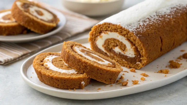 Classic Pumpkin Roll with Cream Cheese Filling