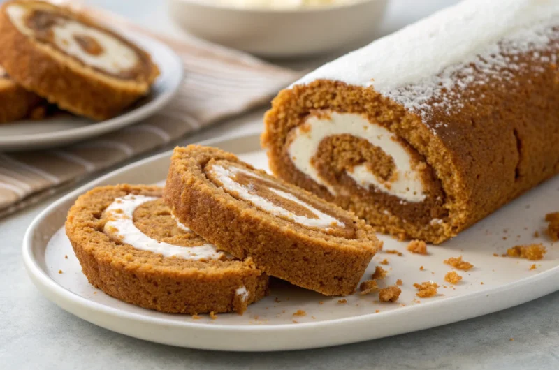 Classic Pumpkin Roll with Cream Cheese Filling