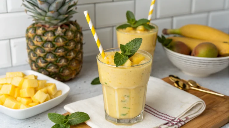 Tropical Pineapple Protein Smoothie Recipe