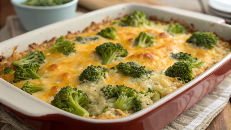 Broccoli Cheddar Rice Bake: Cozy, Cheesy, Weeknight Win