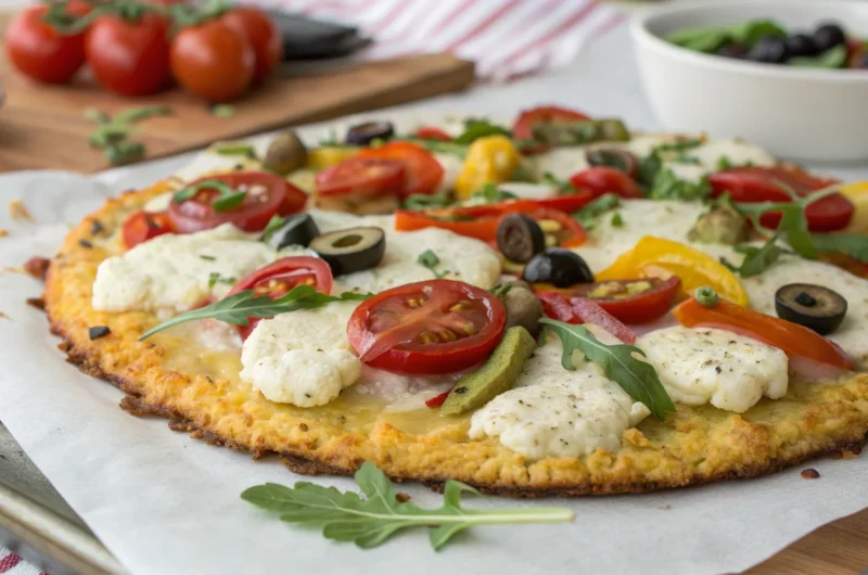 Low-Carb Cauliflower Crust Pizza That Actually Crisps
