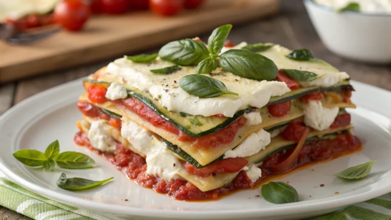 Vegetarian Lasagna with Zucchini Recipe