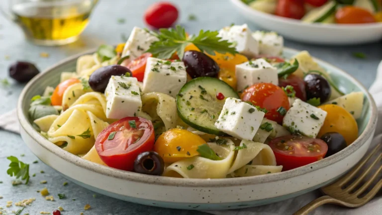 Mediterranean Pasta Salad with Feta Recipe
