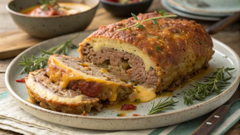 Cheese-Stuffed Meatloaf That Melts Hearts (and Forks)