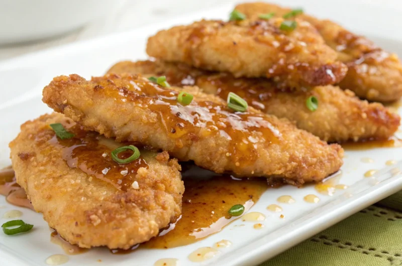Crockpot Honey Garlic Chicken Tenders