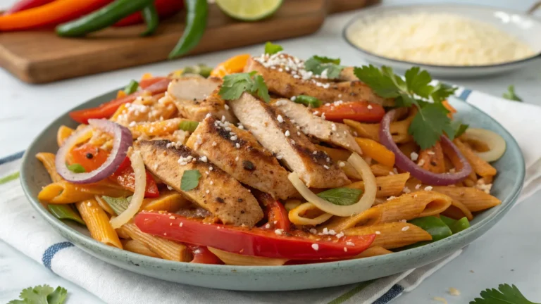 Easy Chicken Fajita Pasta That Smacks Like Takeout