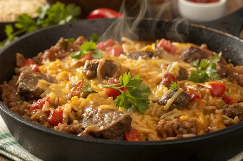 Cheesy Beef & Rice Skillet: Weeknight Gold in 30 Minutes