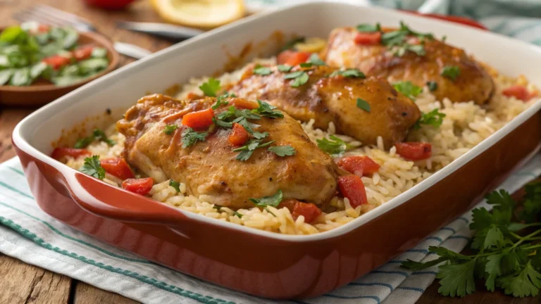 Smothered Chicken and Rice Bake: The Cozy Dinner Hack You’ll Crave