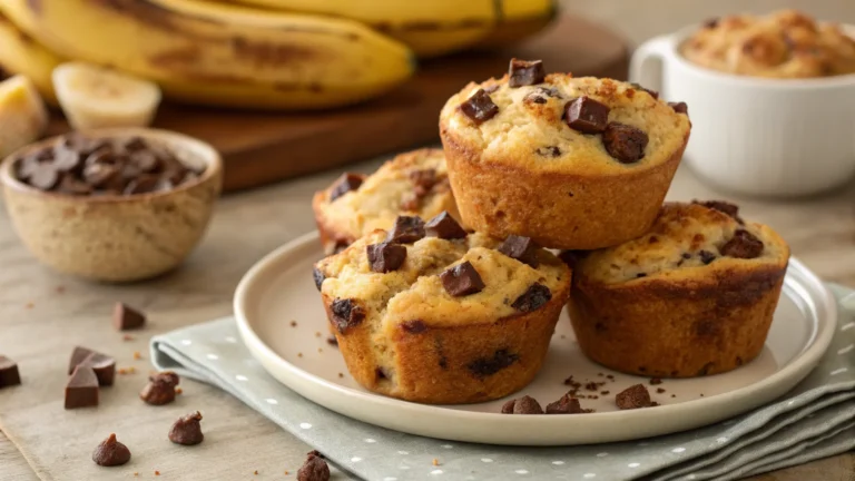 Banana Chocolate Chip French Toast Muffins Recipe