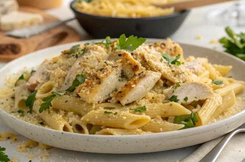 Garlic Parmesan Chicken Pasta You’ll Crave Nightly