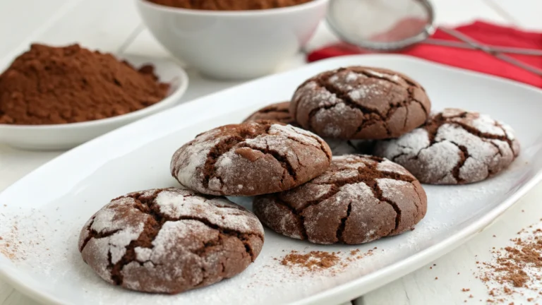 Hot Cocoa Crinkle Cookies: Cozy Bliss in Every Bite