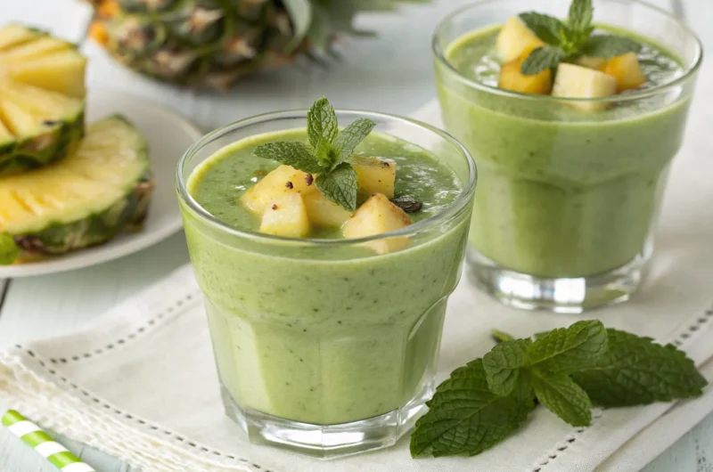 Pineapple Green Smoothie: Tropical Fuel for Busy Mornings
