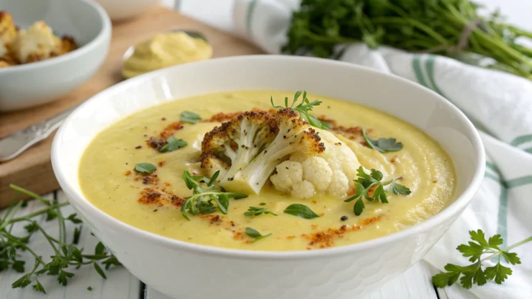 Roasted Cauliflower Soup with Herbs: Creamy, Cozy, Unbelievably Good