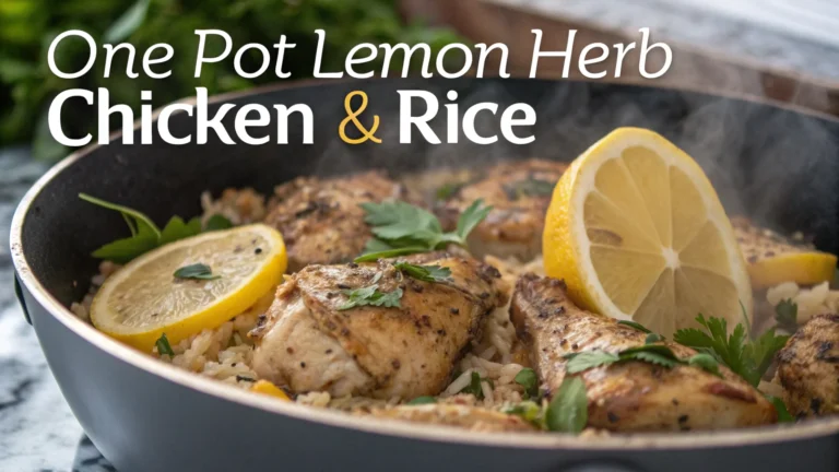 One Pot Lemon Herb Chicken & Rice: Weeknight Magic