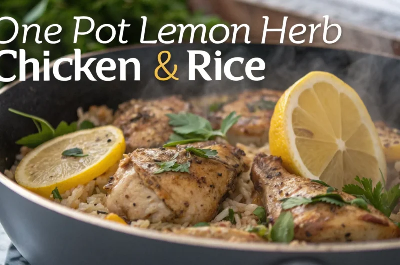 One Pot Lemon Herb Chicken & Rice: Weeknight Magic
