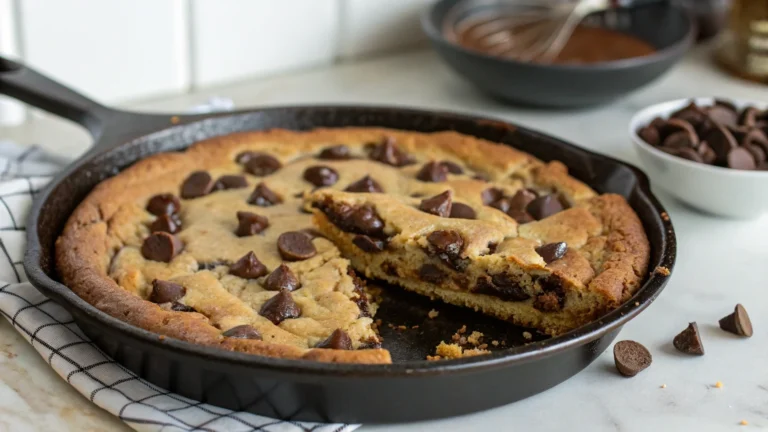 Skillet Chocolate Chip Cookie Pie: Gooey Bliss in One Pan