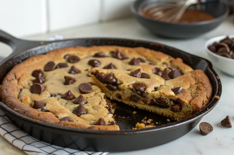 Skillet Chocolate Chip Cookie Pie: Gooey Bliss in One Pan