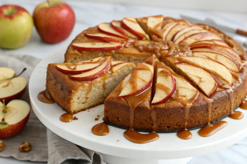 Apple Cake With Caramel Sauce That’ll Wreck Your Willpower