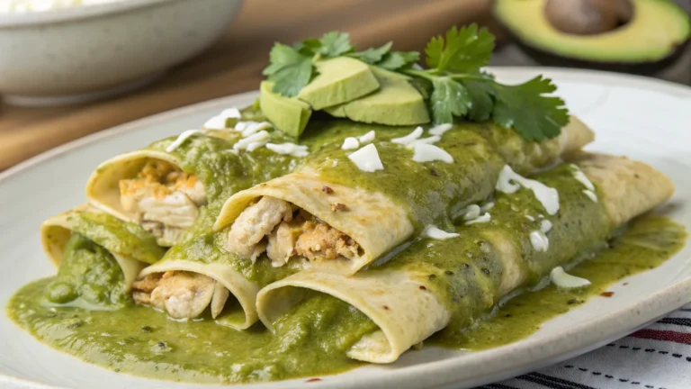 Green Chicken Enchiladas with Tomatillo Sauce: Weeknight Legend